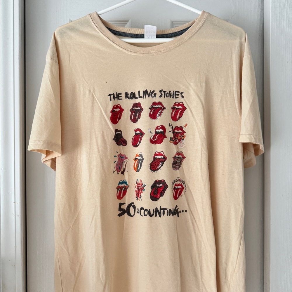 Rolling Stones Graphic Kids T-Shirt - Cream
